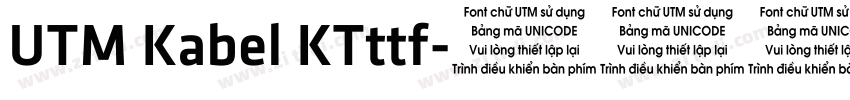 UTM Kabel KTttf字体转换